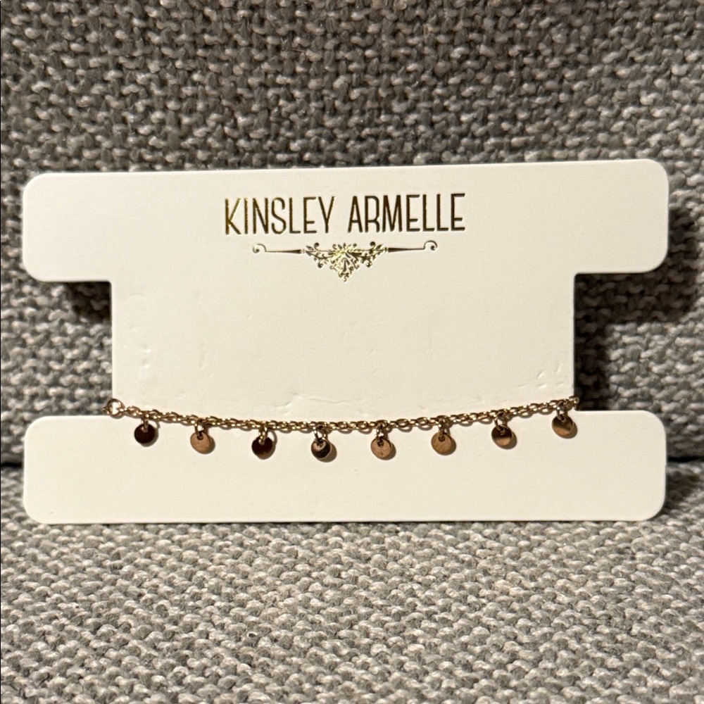 Kinsley Armelle Rose Gold Disc Bracelet or Anklet